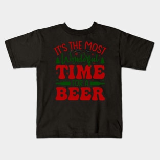 its the most wonderful time for a beer Kids T-Shirt